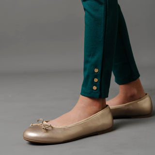 Button Cuff Ponte Pant - Baby - By Baano