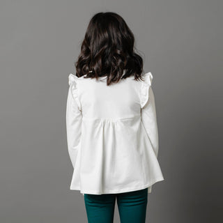 Organic Pintuck Flutter Knit Top - Baby - Glamourous Grace