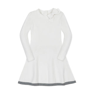 Organic Mock Neck Bow Detail Sweater Dress - Glamourous Grace