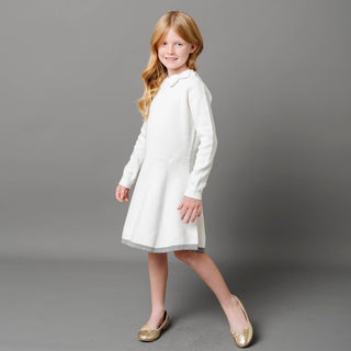 Organic Mock Neck Bow Detail Sweater Dress - Glamourous Grace