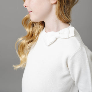 Organic Mock Neck Bow Detail Sweater Dress - Glamourous Grace
