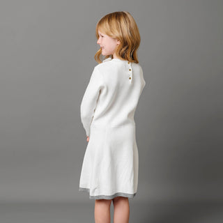 Organic Mock Neck Bow Detail Sweater Dress - Glamourous Grace