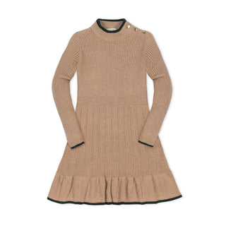 Organic Mock Neck Flounce Sweater Dress - Glamourous Grace