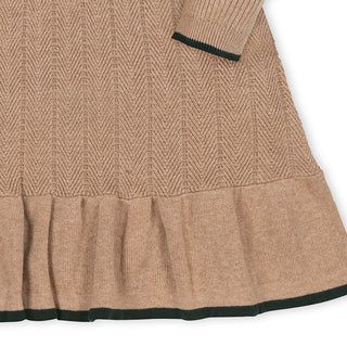 Organic Mock Neck Flounce Sweater Dress - Glamourous Grace
