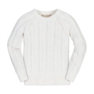Organic Raglan Cable Sweater - Glamourous Grace