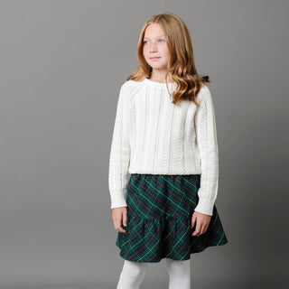 Organic Raglan Cable Sweater - Glamourous Grace