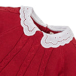 Organic Eyelet Collar Cable Sweater - Baby - Glamourous Grace