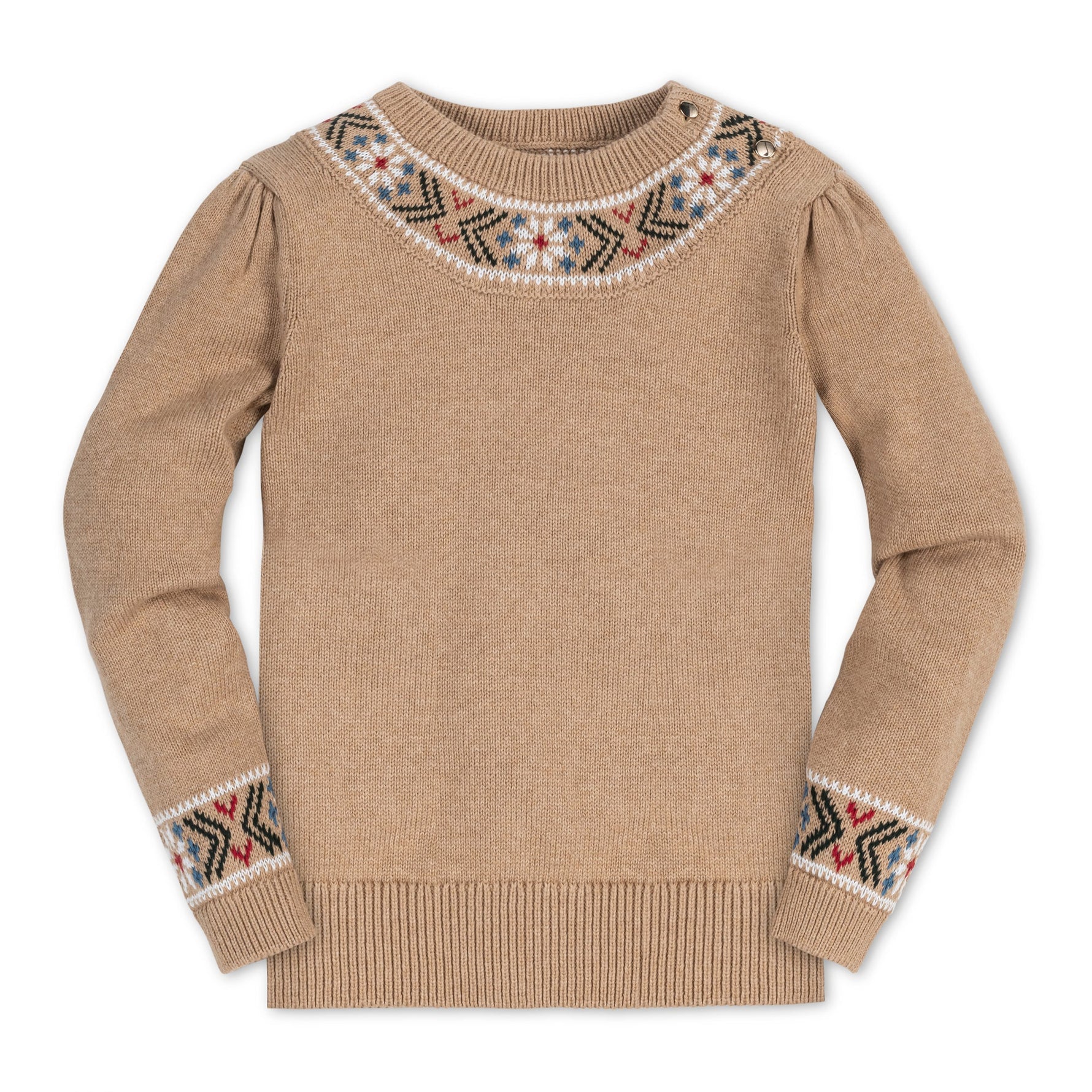 Organic Intarsia Trim Sweater - Baby - Glamourous Grace