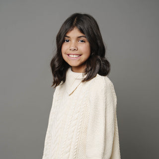 Organic Split Collar Sweater Cape - Glamourous Grace