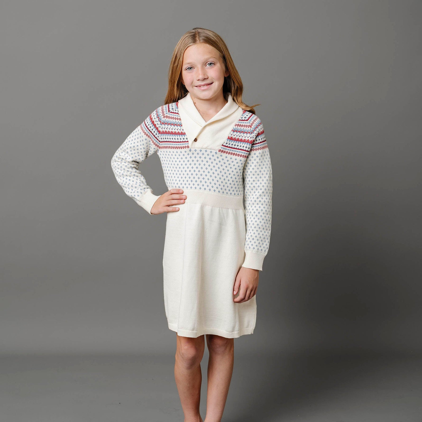 Organic Shawl Collar Sweater Dress - Baby - Glamourous Grace