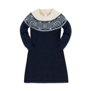 Organic Fair Isle Raglan Sweater Dress - Glamourous Grace