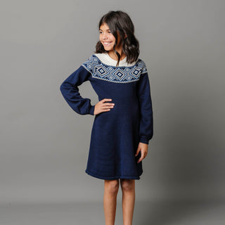 Organic Fair Isle Raglan Sweater Dress - Glamourous Grace