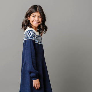 Organic Fair Isle Raglan Sweater Dress - Baby - Glamourous Grace