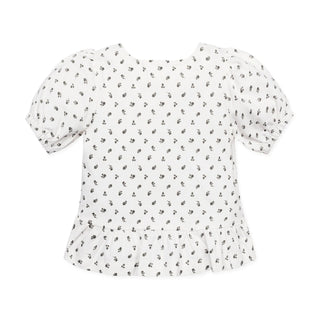 Organic Knit Peplum Top - By Baano