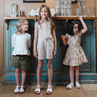 Linen Pull-On Paperbag Shorts - By Baano