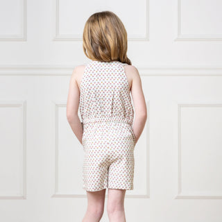 Button Front Halter Romper - By Baano