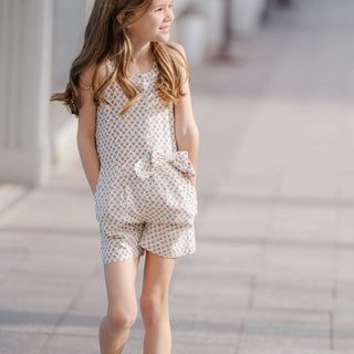 Button Front Halter Romper - By Baano
