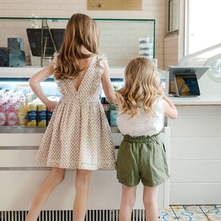 Linen Pull-On Paperbag Shorts - By Baano