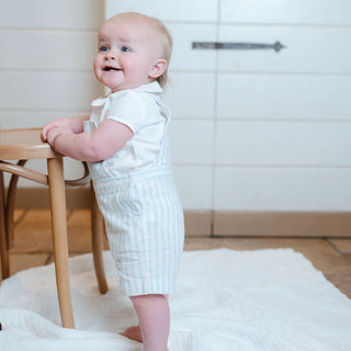 Linen Shortie Overall Set - By Baano