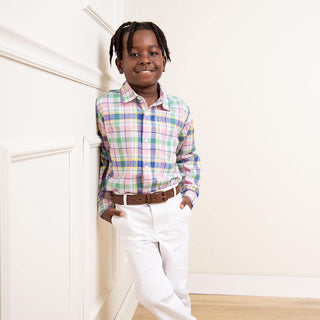 Linen Button Down Shirt - Baby - By Baano