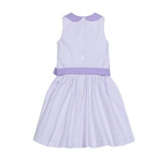 Organic Seersucker Peter Pan Collar Dress - By Baano