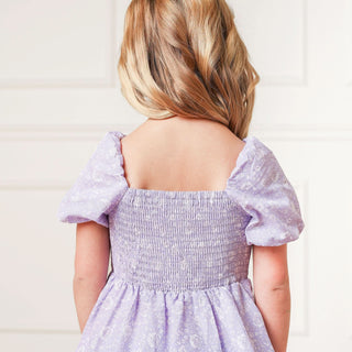 Smocked Bubble Sleeve Dress - Baby - By Baano