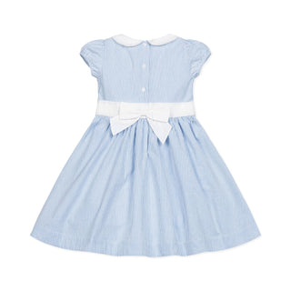 Organic Seersucker Peter Pan Collar Dress - By Baano