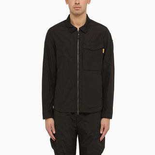 Black nylon and cotton Rayner jacket - By Baano