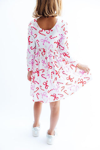 Candy Cane Lane L/S Pocket Twirl Dress