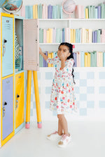 Smarty Pants 3/4 Sleeve Pocket Twirl Dress