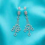 Shimmer Chandelier Earrings - With Attention Grabbing Movement!
