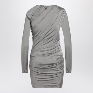 Draped Grey Mini Dress - By Baano