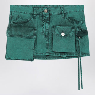 Fay Green Cargo Miniskirt - By Baano
