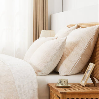 Hand Stitched Reversible Kantha Pillow Sham Pairs