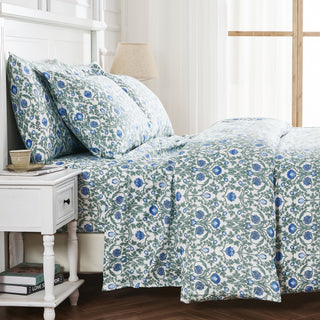 Arts & Crafts Floral Printed Duvet Set
