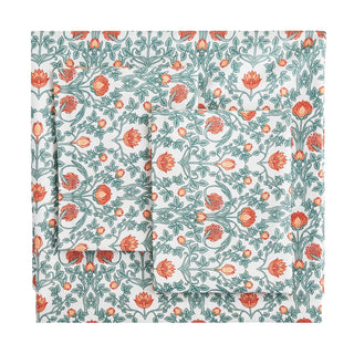 Arts & Crafts Floral Printed Duvet Set