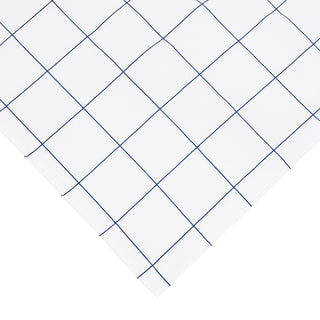 Grid Printed Cotton Percale Duvet Set