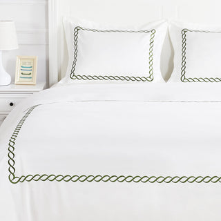 600 Thread Count Rope Embroidered Duvet Set