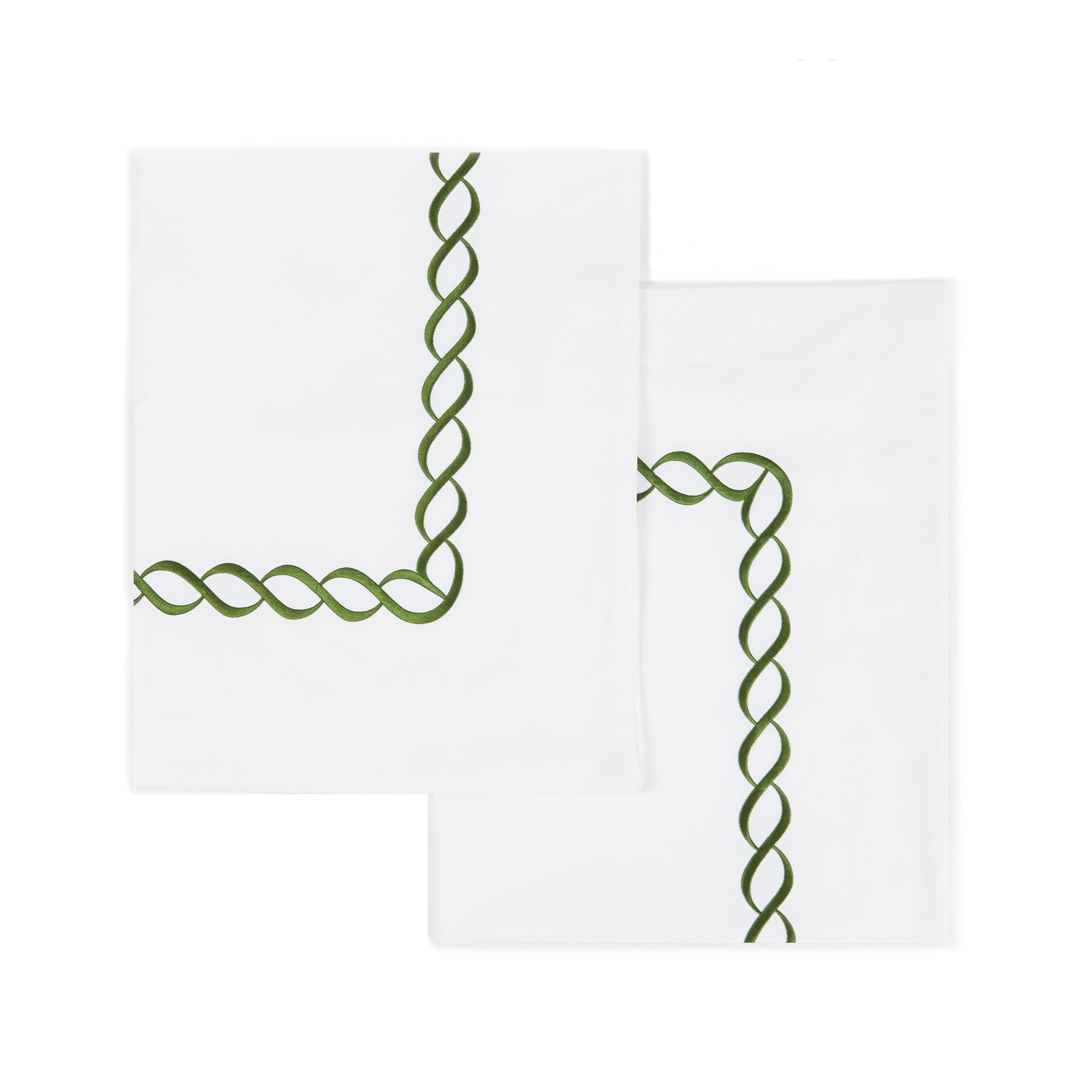 600 Thread Count Rope Embroidered Euro Sham Pairs