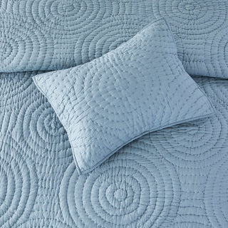 Halo Cotton Voile Hand Stitched Quilt Set