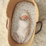 Checkered Knit Baby Blanket - By Baano