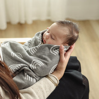 Whimsy Collection - Luxury 100% Cotton Knit Swaddle Baby Blanket
