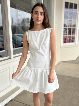 Isabelle Sleeveless Drop Waist Mini Dress