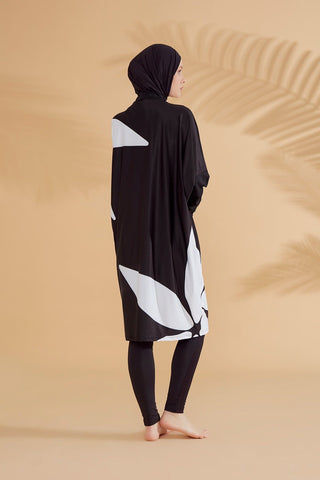 Lycra Black Burkini Modest Swimwear M2309 - By Baano