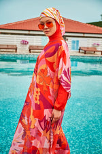 Orange Pareo Kimono P2336 Marina Modest