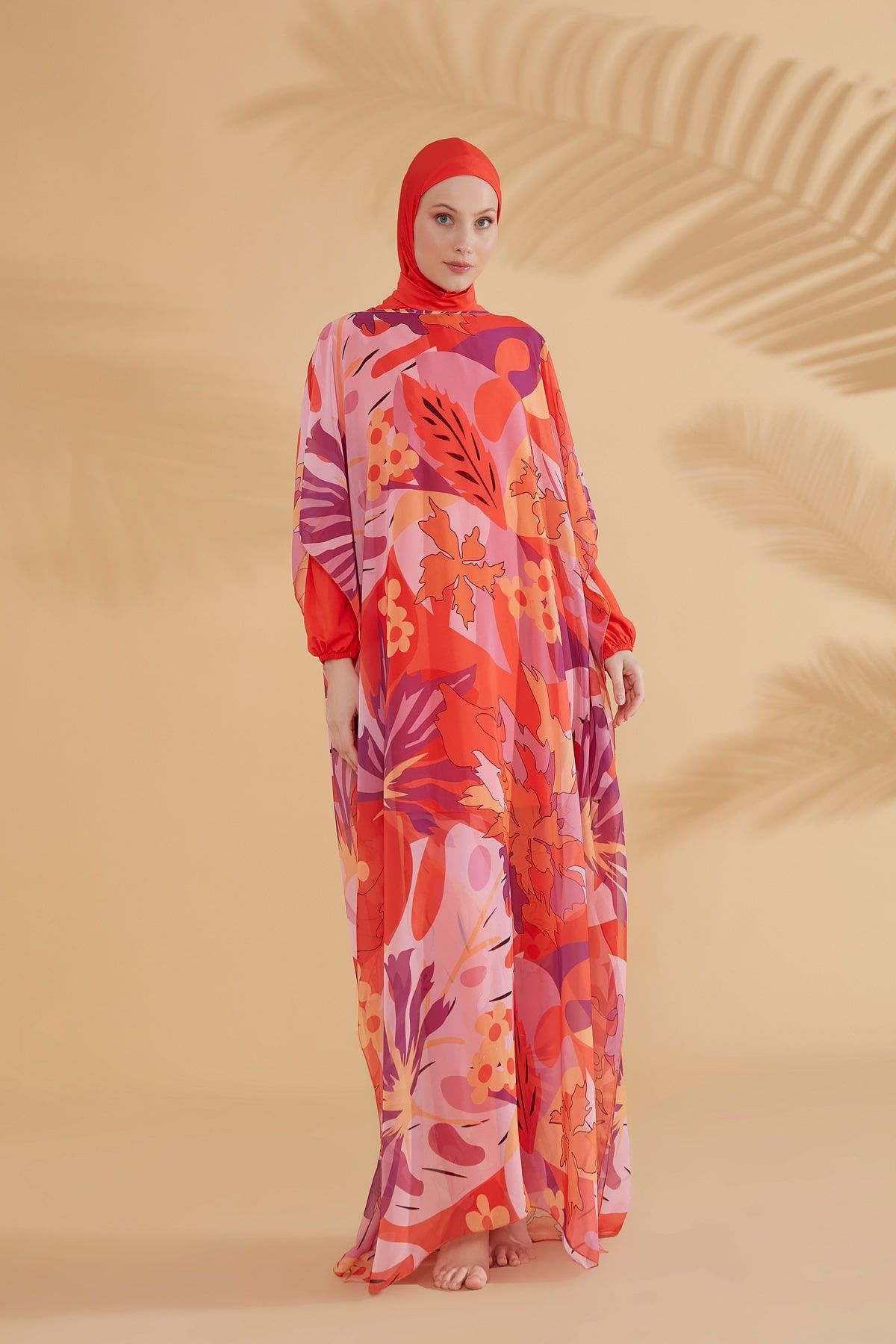 Orange Pareo Kimono P2336 Marina Modest
