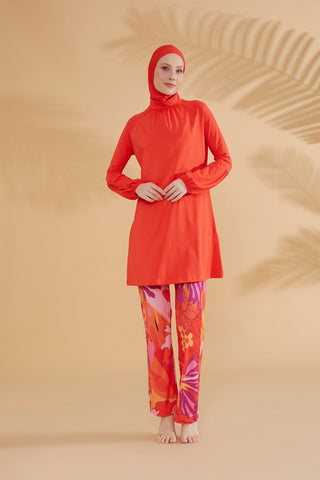 Lycra Orange Burkini Modest Swimwear M2317 - By Baano
