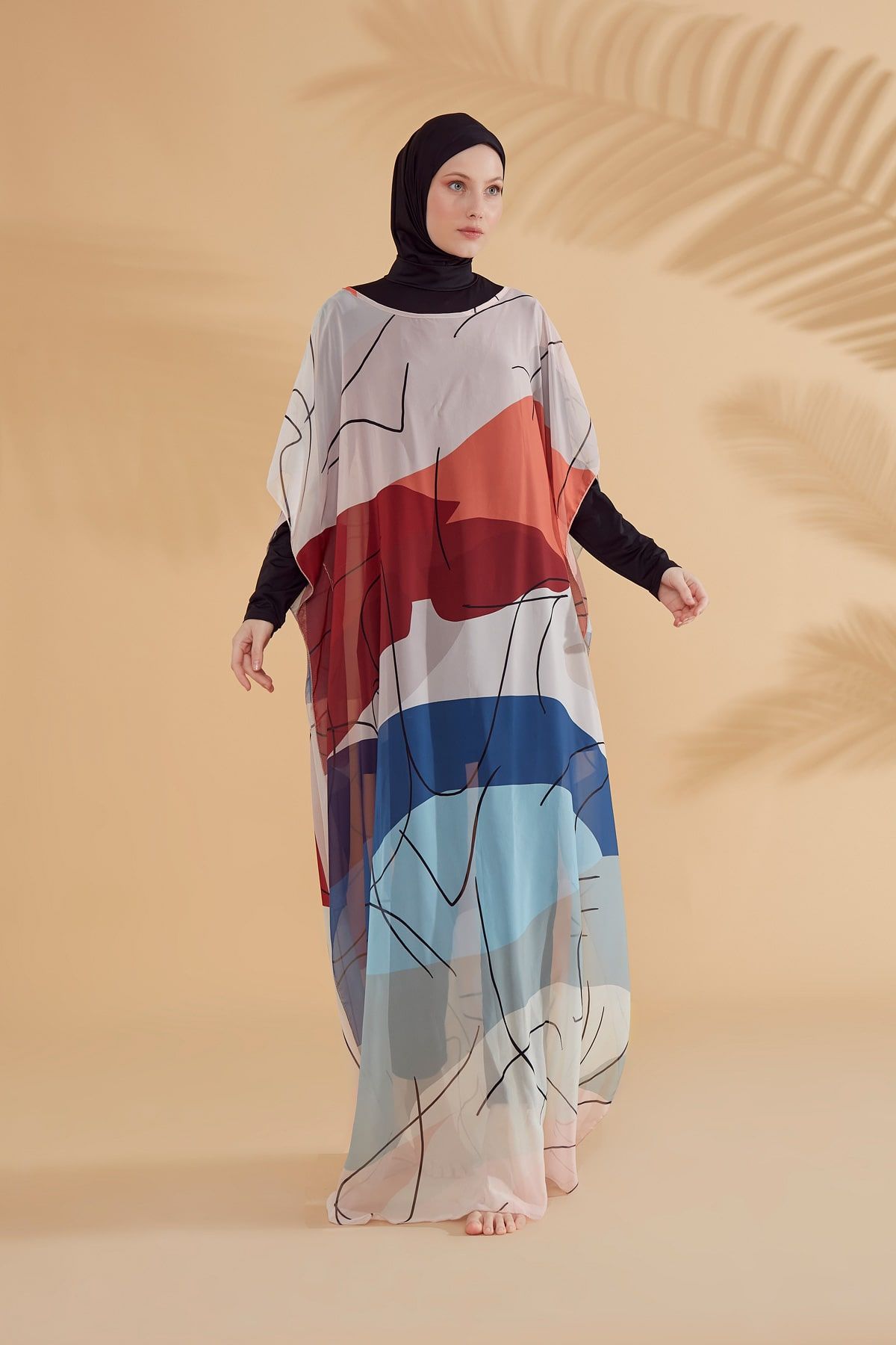 Colourful Pareo Kimono P2340 Marina Modest