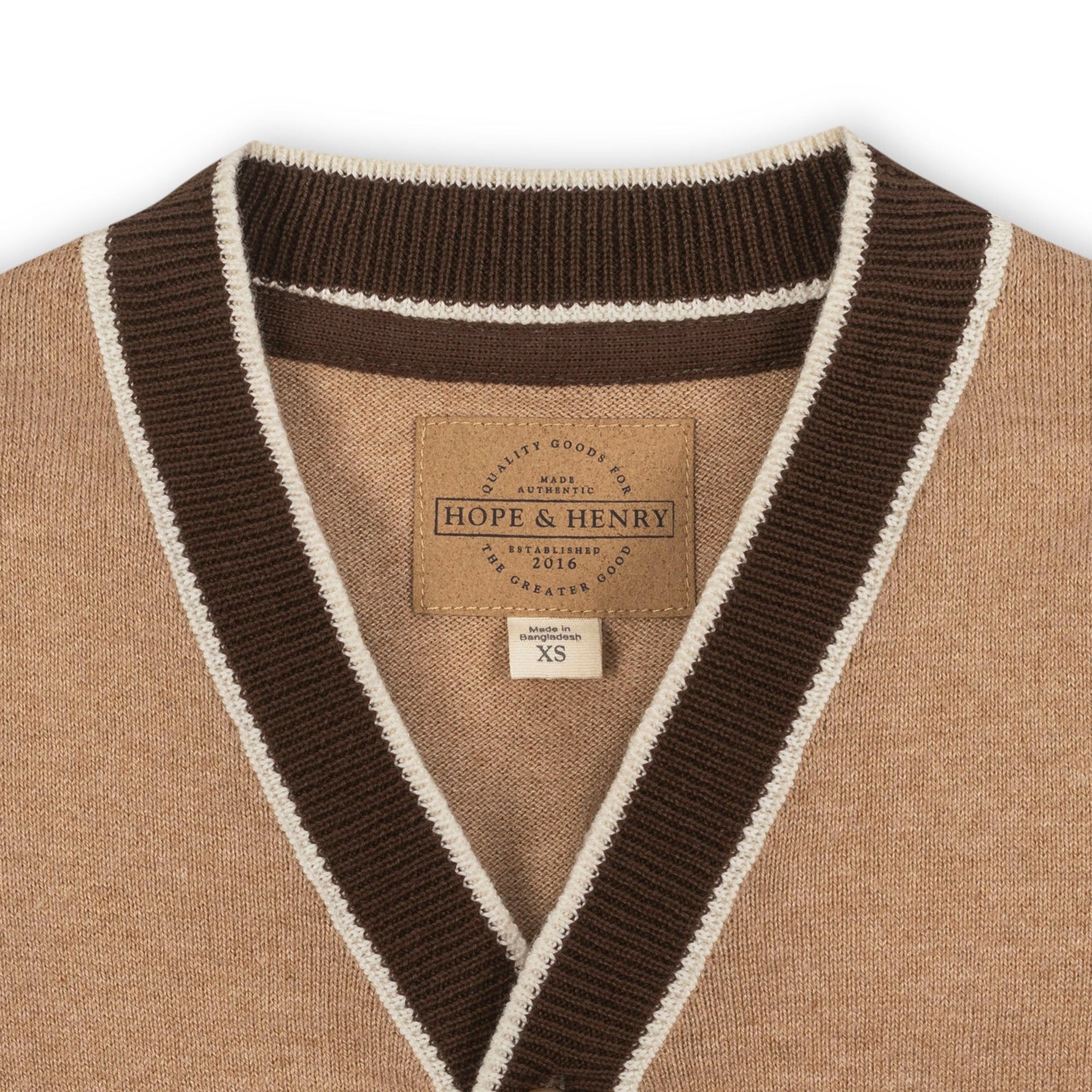 Organic Tipped Cardigan with Elbow Patches - Glamourous Grace