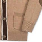 Organic Tipped Cardigan with Elbow Patches - Glamourous Grace